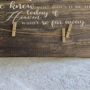 Rustic Brown Wall Decor with Inspirational Quote